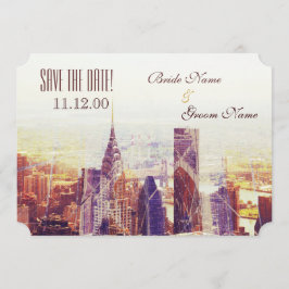 Reserve A Data Skyline Vintage Nova York