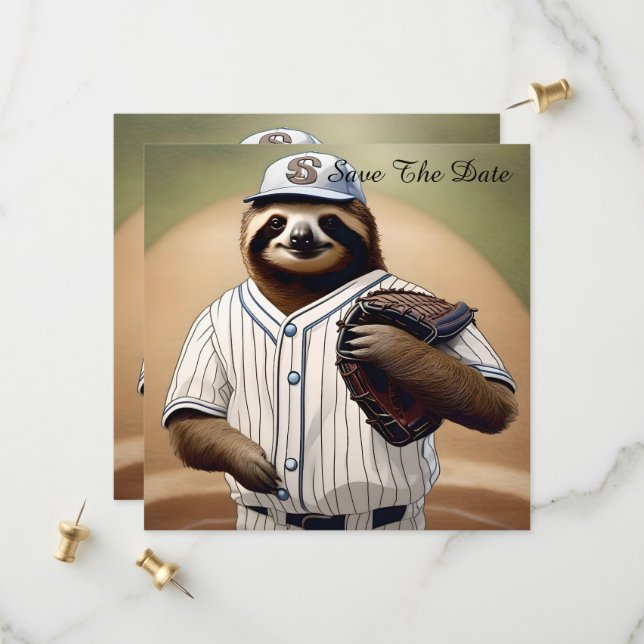 Reserve A Data "Slugger Sloth: Devagar e Estável na Placa" (Frente/Verso In Situ)