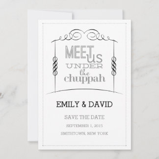 Reserve A Data Sob o Casamento Judaico de Chuppah Salve a Data