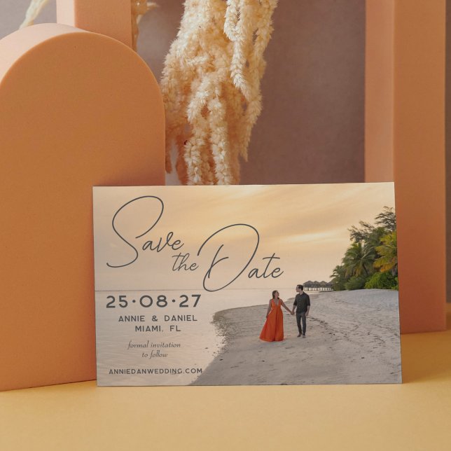 Reserve A Data Sobreposição de Foto de Casamento de Destino Perso (Criador carregado)