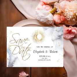 Reserve A Data Sol Dourado Celestial,Lua,Estrelas