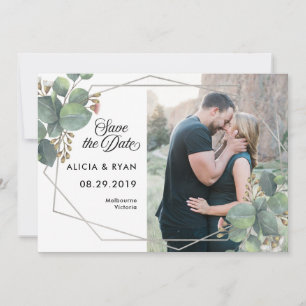 Reserve A Data Solteiro foto eucalyptus geo frame salvar a data