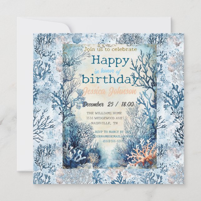 Reserve A Data Sonhos sob o mar (Frente)