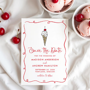 Reserve A Data Sorvete Whimsical Cone Wedding