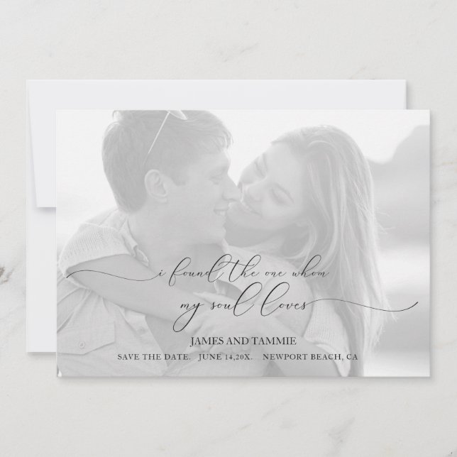 Reserve A Data Soulful Love Save the Date Card (Frente)