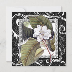 Reserve A Data Southern Belle Magnolia Save Date Damask