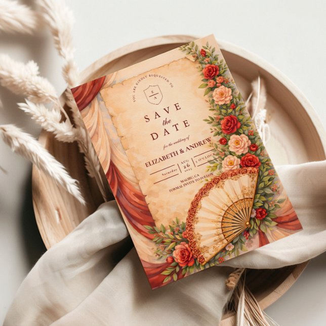 Reserve A Data Spanish Fan Romance Wedding (Criador carregado)