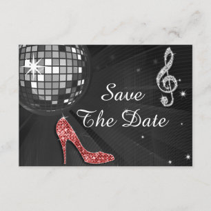 Reserve A Data Sparkly Stiletto Heel 55º Aniversário Salvar a Dat