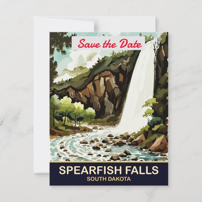 Reserve A Data Speafish Falls, Dakota do Sul,  (Frente)