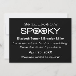 Reserve A Data Spookie Typografia Halloween Salve a Data