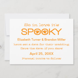 Reserve A Data Spookie Typografia Halloween Salve a Data