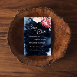 Reserve A Data Starry Night Floral Casamento Salve A Data