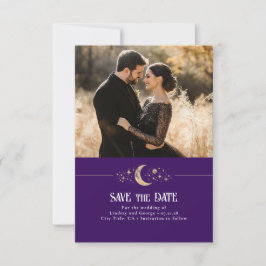 Reserve A Data Stars Moon Celestial Purple Salve a Foto da Data