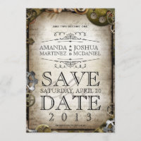 Steampunk Gears Victorian Salvar a Data