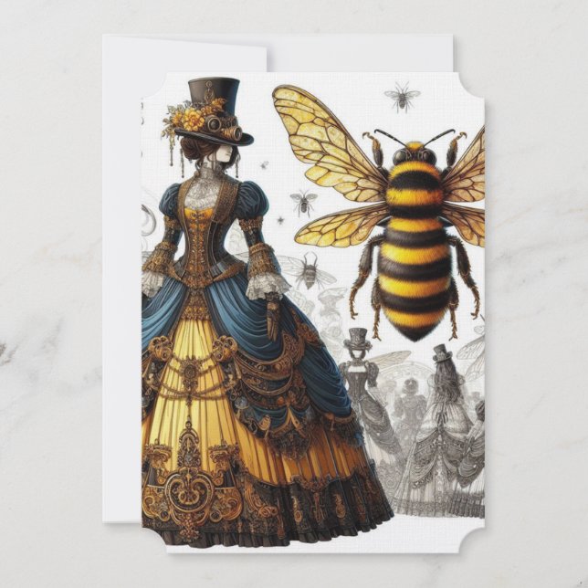 Reserve A Data Steampunk Vintage, dama vitoriana da rainha (Frente)