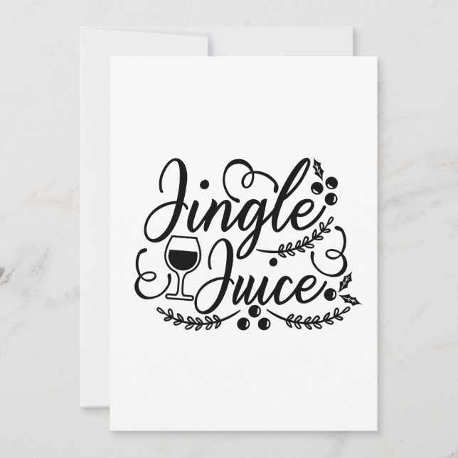 Reserve A Data Suco de Jingle Engraçado Cerveja Natalícia (Frente)