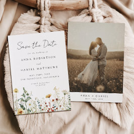 Reserve A Data Summer Wildflower Field Photo Save The Date