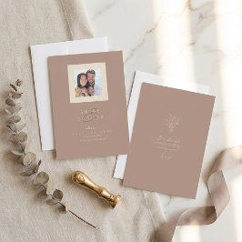 Reserve A Data Sun-Washed Garden Wedding Photo Rose Brown ID1283