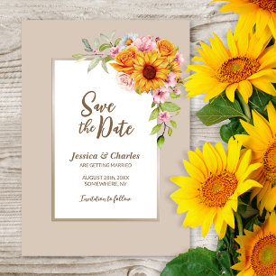 Reserve A Data Sunflower Wedding