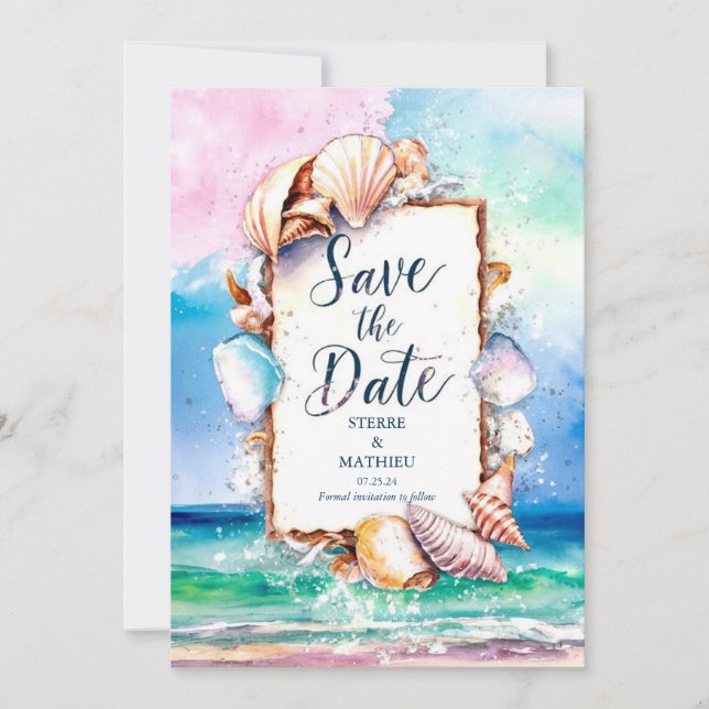 Reserve A Data Sunset Sun Beach Wedding (Frente)