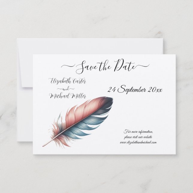 Reserve A Data Sussurros de Grace Feathered Elegance Minimalism (Frente)