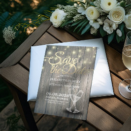 Reserve A Data Taça de Champanhe para Casamento Salve a Data Made