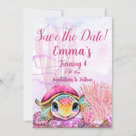 Reserve A Data Tartaruga 4º Aniversário, Sob o Mar