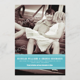 Reserve A Data {TBA} Fita Aqua Simples Guardar Data