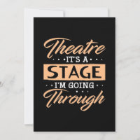Teatro É Um Ator Palco Que Está Passando