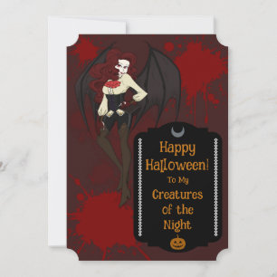 Reserve A Data Tema da Rainha do Vampiro do Festa de Halloween