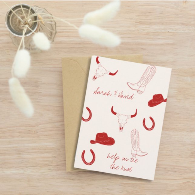 Reserve A Data Tema de Casamento Cowboy  (Criador carregado)