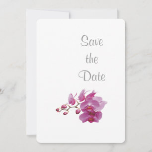 Reserve A Data Tema de Orquídea para o Dia do Casamento Salve a D