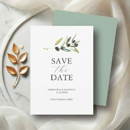 Reserve A Data Tema Oliva Não Foto Casamento Salvar A Data