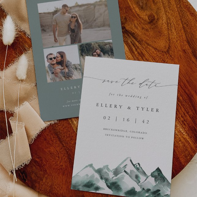 Reserve A Data Terra | Casamento Rustic Minimal Mountain (Criador carregado)