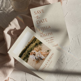 Reserve A Data Terracotta Beige Boho Chic Terthy Moderno Casament