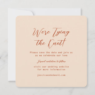 Reserve A Data Terracotta Burnt Orange & Beige Boho Moderno Russo