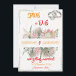 Reserve A Data Terracotta Pampas Grass Wedding Announcement<br><div class="desc">Announce your special day in elegant bohemian style with this Boho Floral Save the Date Card featuring warm terracotta tones, soft pampas grass accents, and delicate dried florals. Perfect for rustic, outdoor, garden, and fall weddings. This editable template allows you to customize names, wedding date, and location effortlessly. Designed to...</div>