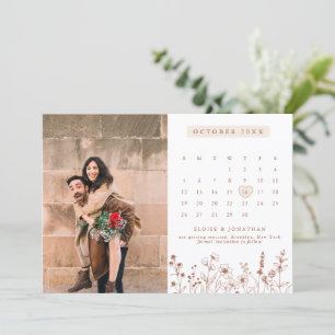 Reserve A Data Terracotta Rustic Floral Fall Wildflower Photo