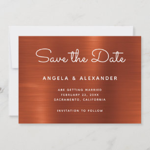 Reserve A Data Terracotta Shimmer Ombre Wedding