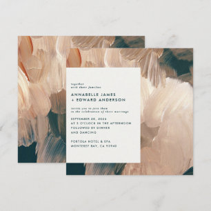 Reserve A Data Terracotta teal paintery na moda casamento moderno