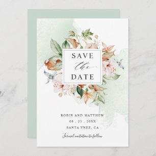 Reserve A Data Terthy Blooms e Sage Green Floral Weds Save T