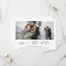 Texto de script foto elegante casamento moderno