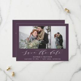 Reserve A Data Texto de script foto elegante casamento moderno