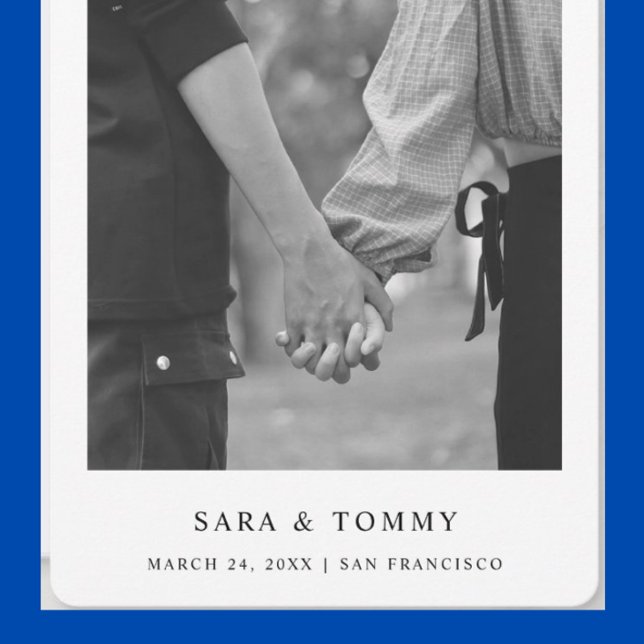 Reserve A Data Texto e Foto Elegante Simples | Casamento (Criador carregado)