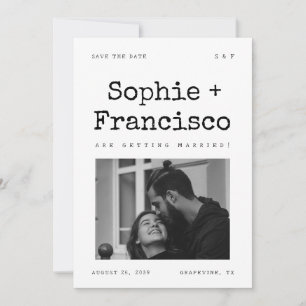 Reserve A Data Texto Estilo Máquina de Escrever Antiga Foto Vinta