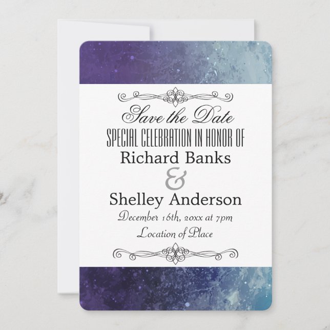 Reserve A Data Textura Moderna Chique (Frente)