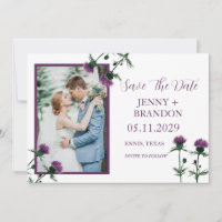 Thistle Elegant Scottish Purple Floral Photo