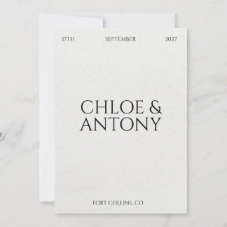 Reserve A Data Timeless, Save The Date