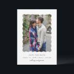 Reserve A Data Tipo Moderno<br><div class="desc">Cartão de foto para salvar a data com uma única foto e tipo moderno.</div>