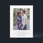 Reserve A Data Tipo Moderno<br><div class="desc">Cartão de foto para salvar a data com uma única foto e tipo moderno.</div>